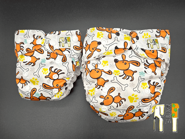 NappiMe MINI LOMME BAMBUS HUNDE Vaskbare bleer