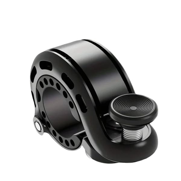 Cykelklokke med høj lyd 110dB mekanisk sort 46mm