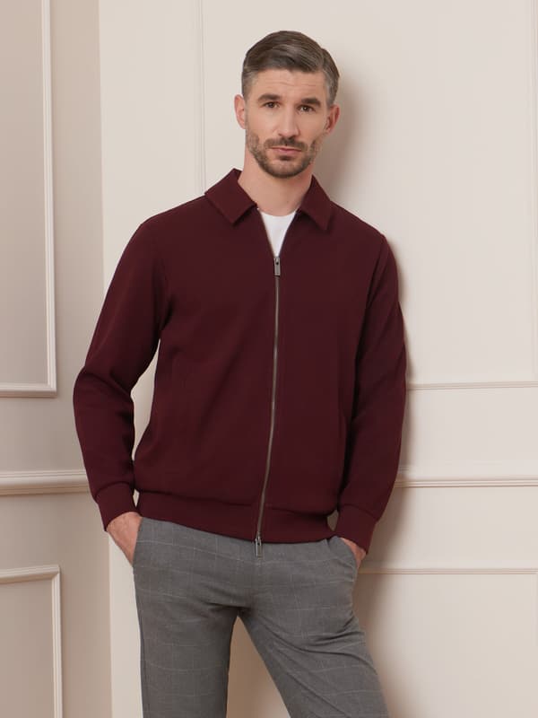 Bordeauxrød sweatshirt Worthen L