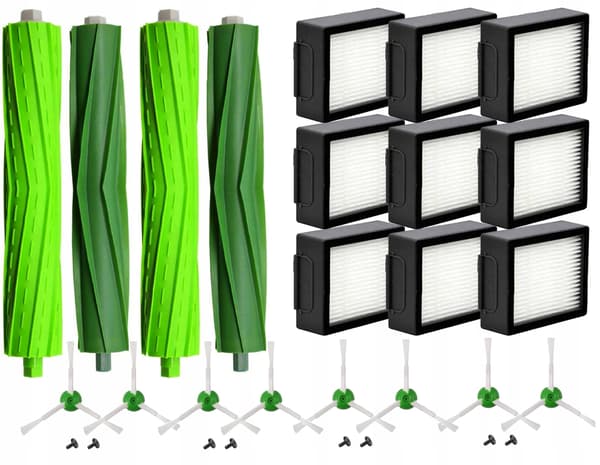 KIT BORSTAR RULLAR FILTER iRobot Roomba J7 E4 E5 E6 E7 I3 I4 I5 I6 I7 I8