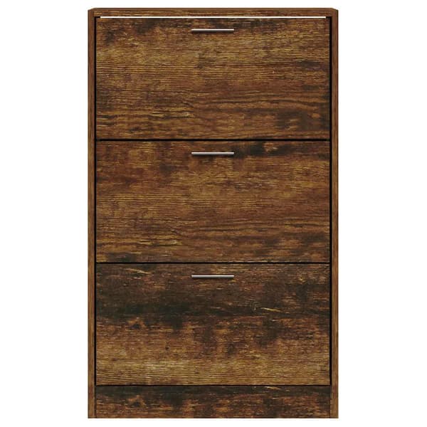 vidaXL skohylde røget eg 63x24x103 cm