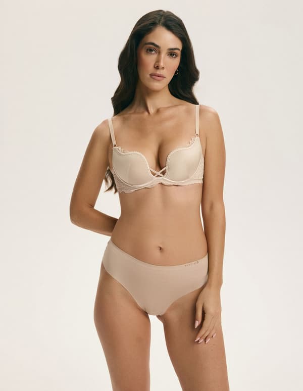 PEPPER högmidjade trosor 2-pack Esotiq | svart, beige M
