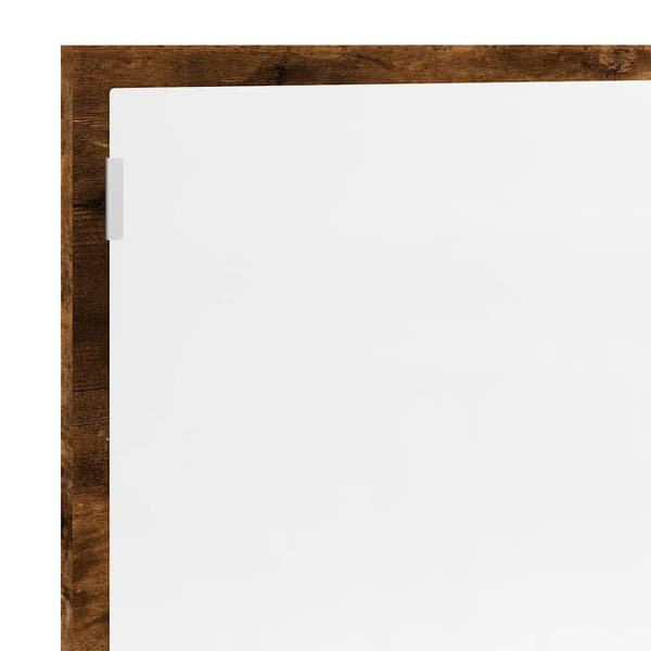 vidaXL Badrumsspegel rökt ek 100x8,5x37 cm