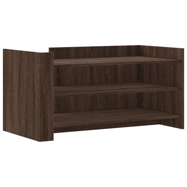 vidaXL sofabord brunt egetræ 100x50x50 cm