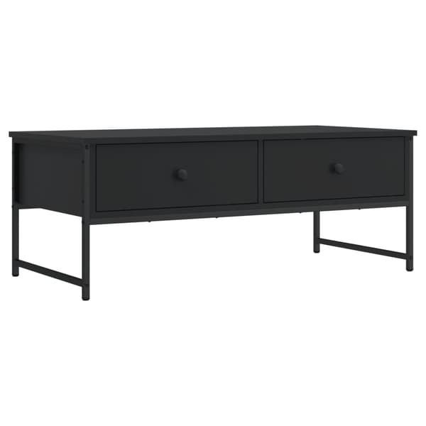 vidaXL sofabord, sort, 101x49x39,5 cm, træbaseret materiale