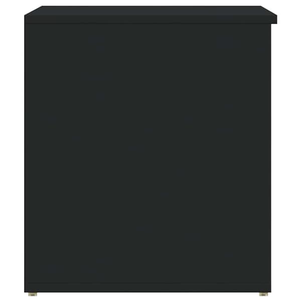 vidaXL kommode, sort, 84x42x46 cm, træbaseret materiale
