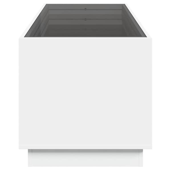 vidaXL Infinity LED soffbord vitt 90x50x50 cm