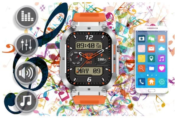 Herr smartwatch GRAVITY GT6-4 - Utföra samtal, Sömnmonitor (sg020d)