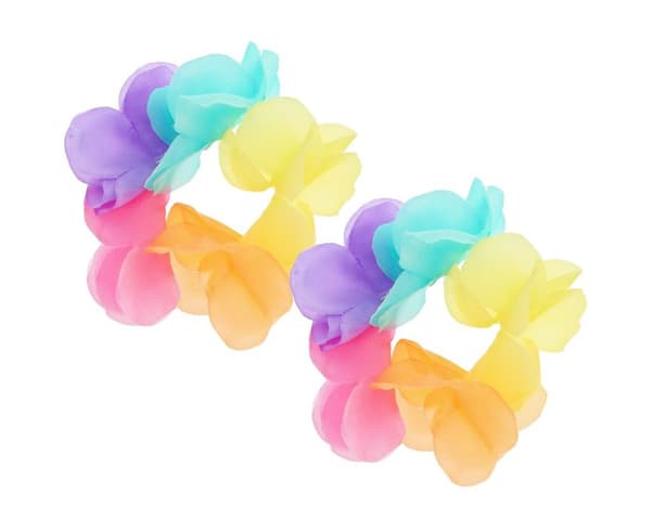 Pastelfarvede Hawaii-armbånd 2 stk.