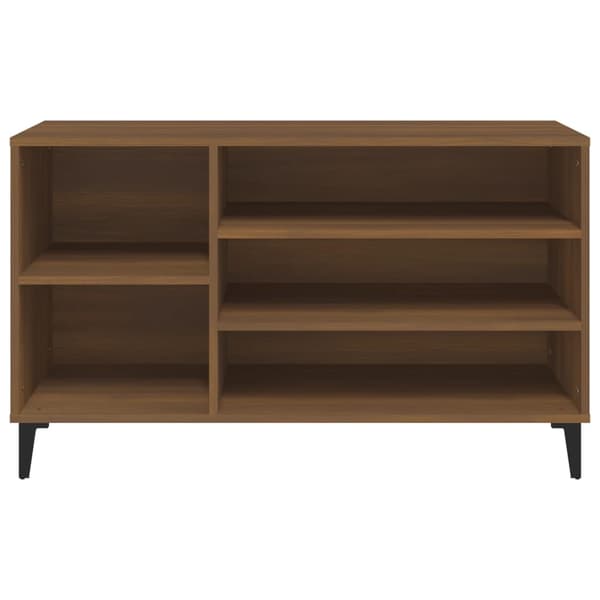 vidaXL skoskab brunt egetræ 102x36x60 cm