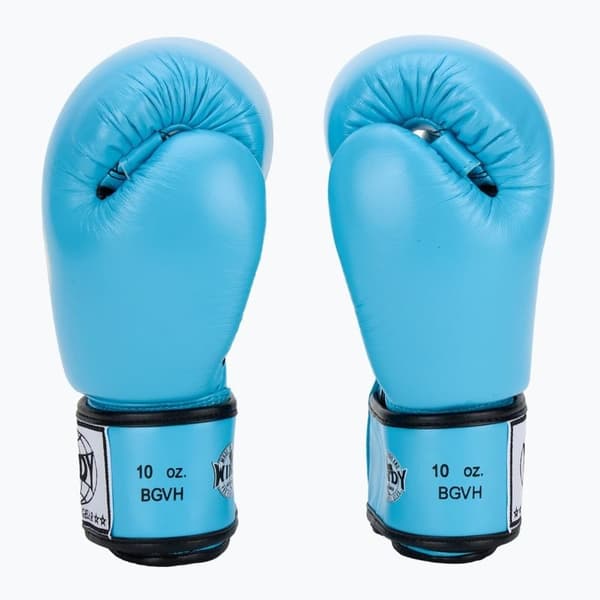 Windy Classic boksehandsker i ægte læder, blå 16OZ