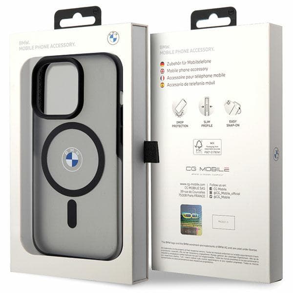 BMW IML Signature MagSafe-etui til iPhone 14 Pro Max, sort