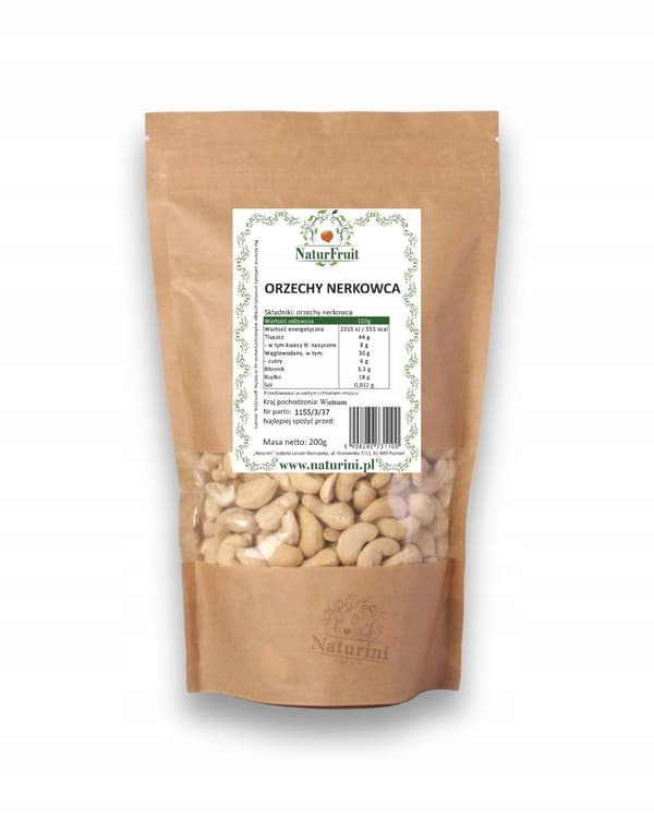 PREMIUM Cashewnødder 200g Naturini