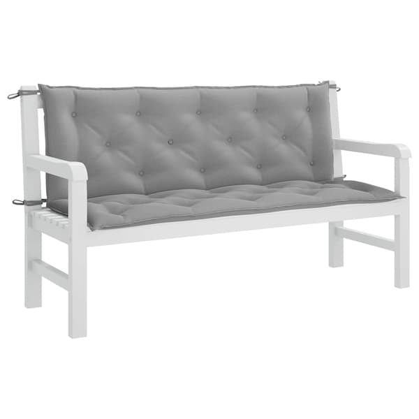 vidaXL Gungdyna, grå, 150 cm, tyg