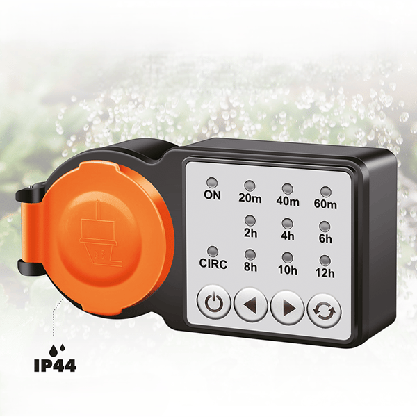 Timer Logilink IP44 CEE7/3 3600W 24t ekstern timer sort