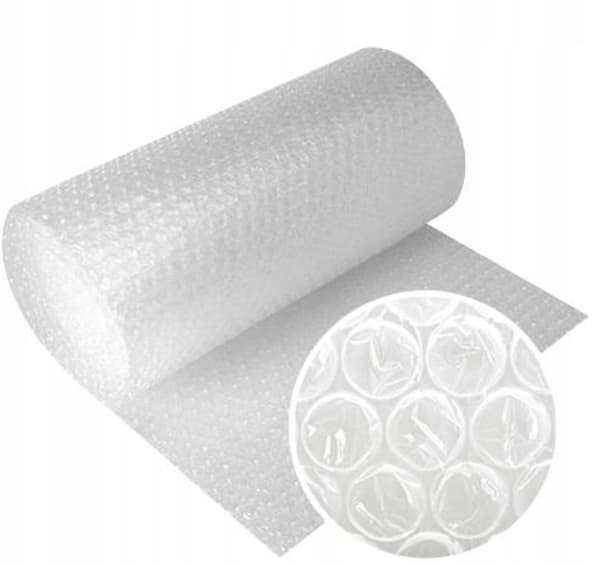 RAFAEL Bubbelplast 60cm x 100m 2-lagers LDPE transparent glas