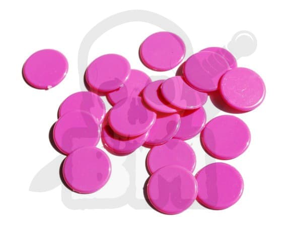 BMCO008 Polletter 15mm rosa 20st.