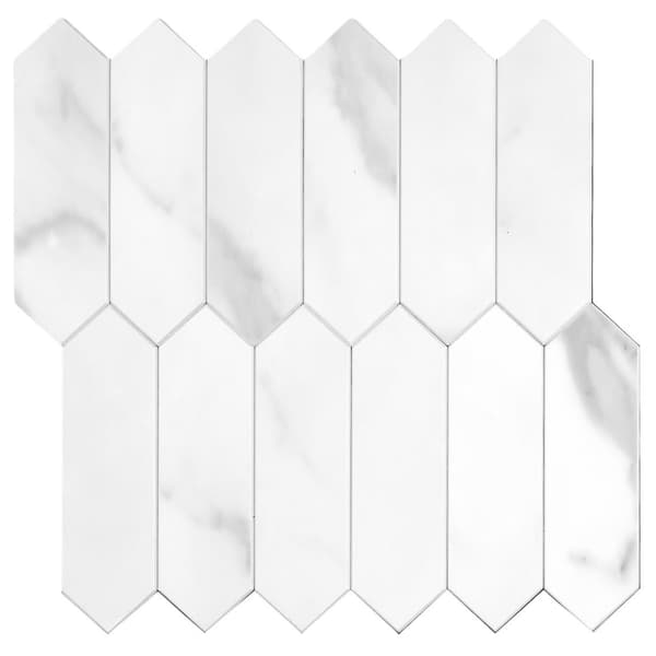 Selvklæbende diamantmarmorflise 32,5x32,5 cm