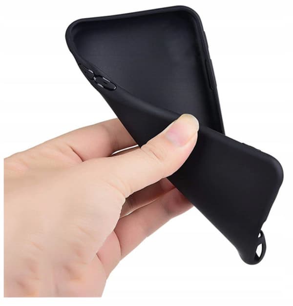 Etui til Xiaomi Redmi Note 11T Pro - Sort silikone cover + 9H glas