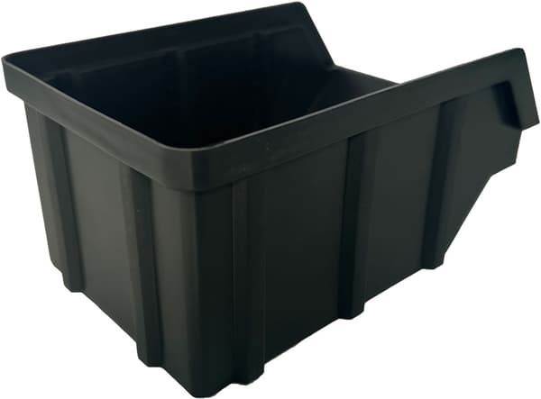 Værkstedscontainer model 1, mål 118 x 78 x 56, sort