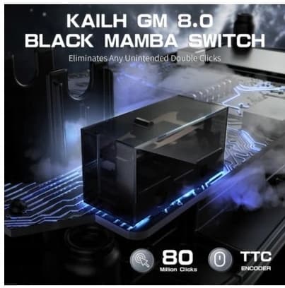 ATTACK SHARK R3 Sort Ultralet Trådløs 8K Gamingmus