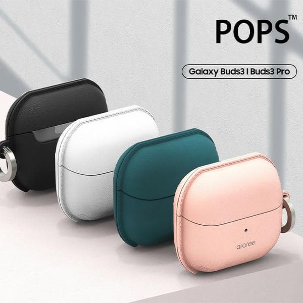 Araree Pops-etui til Galaxy Buds 3 / 3 Pro Hvid