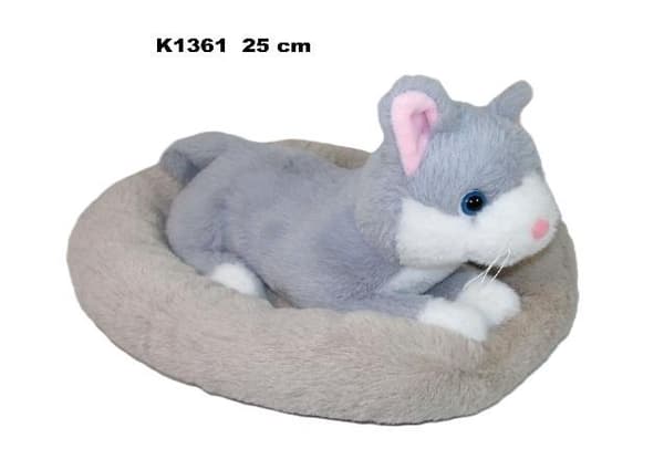 Kat i en seng 25 cm