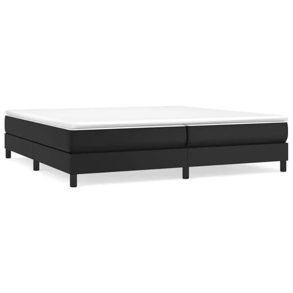 vidaXL sengestel sort 200x200 cm kunstlæder