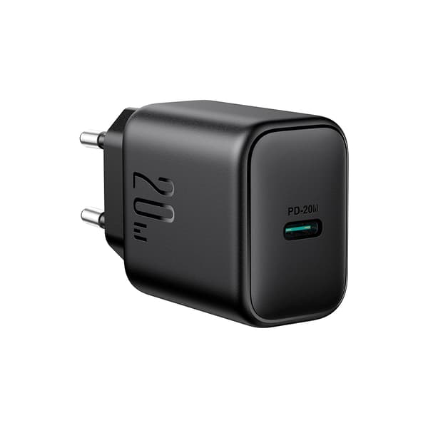 USB-C PD QC 20W vægoplader - Sort
