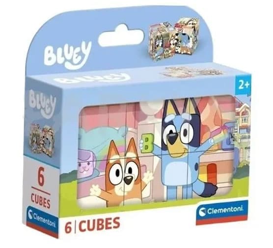 6-osaiset tilapalikat. Bluey
