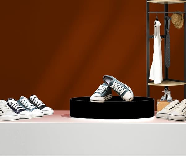 Rund mannequinbase 60x20 cm sort - displayplatform