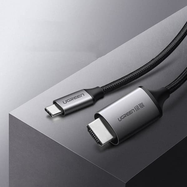 HDMI til USB-C 4K 60Hz 1,5m sort-gråt adapterkabel