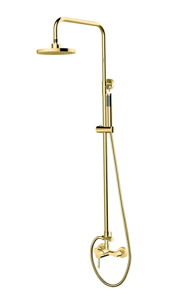 Besco Decco Illusion Gold utanpåliggande duschset