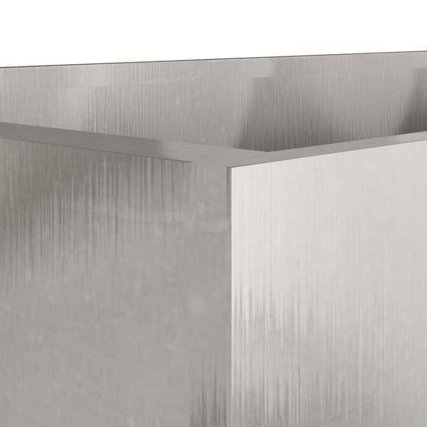 vidaXL plantekasse, sølv, 62x47x46 cm, rustfrit stål