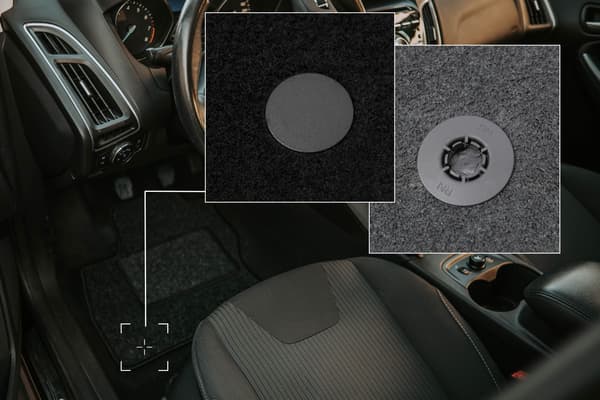 Bilmattor i velour för: Renault Megane E-Tech crossover (2022-) antracitgrå