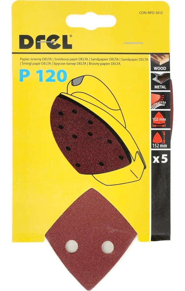 Kardborresandpapper 102 x 152 mm, P120