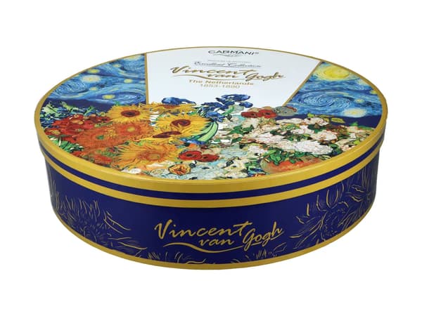 Carmani Set med 6 koppar i rund ask - V. van Gogh