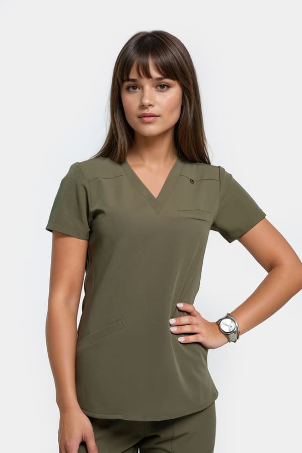 Dame Stella medicinsk bluse STELLA SWEATSHIRT SORT L