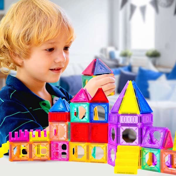 3D Magnetiska Byggklossar Pedagogiska 110 st.