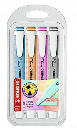 STABILO SWING COOL PASTEL 4 FARVER ETUI 3108