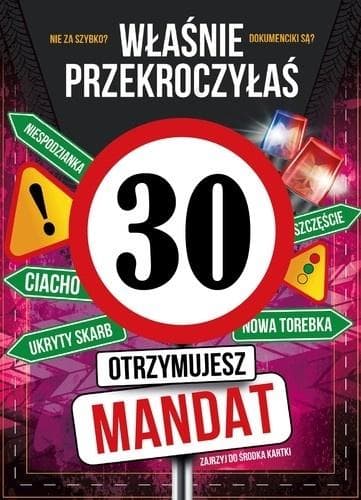Syntymäpäiväkortti 30
