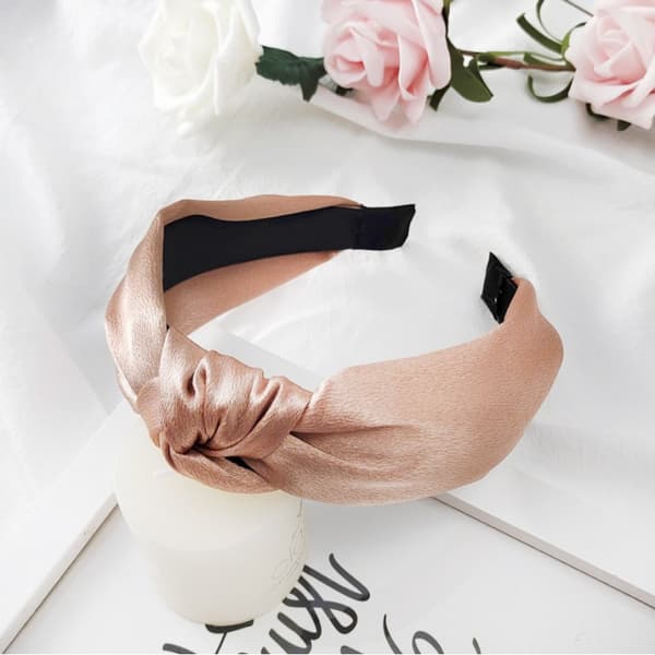 Turbanband i satintyg O228MOR
