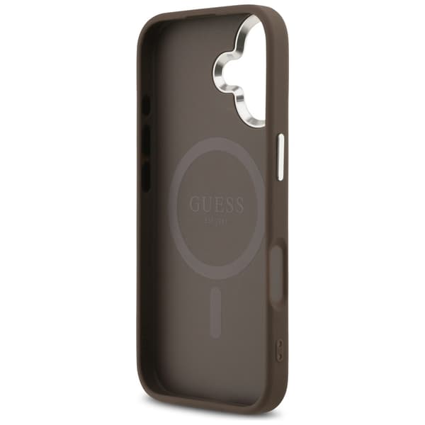 Guess 4G Triangle Logo MagSafe-etui til iPhone 17 brun sølv
