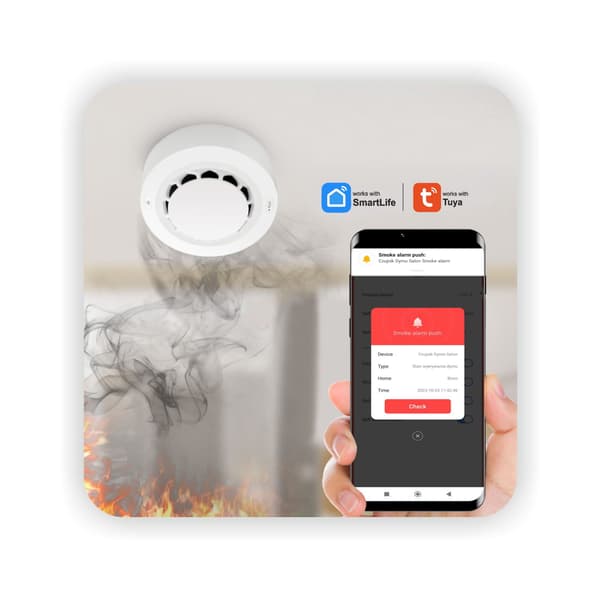 WiFi-røgsensor med alarm