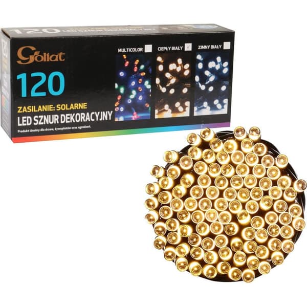JULETRÆSLYS 120 LED-SOLAR VARM HVID