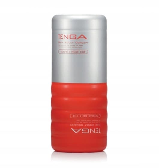 Tenga Dual Sensation Cup Engångsmasturbator med Två Hål Medium