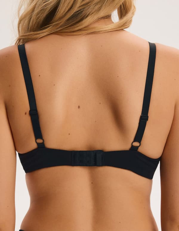 POINTELLE Bloovii croissant charms push-up bh | sort 65E