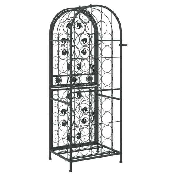 vidaXL 41 pulloteline musta 45x36x120 cm takorauta