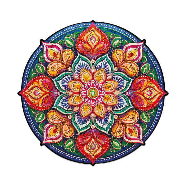 Træpuslespil. Mandala. Håb.