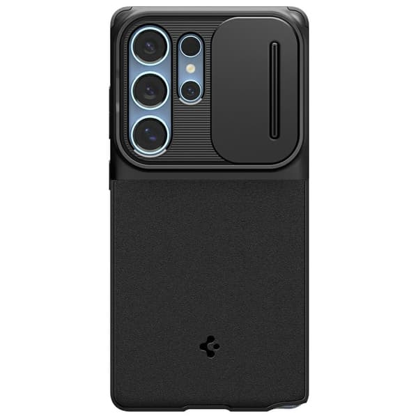 Spigen Optik Armor-cover til Galaxy S25 Ultra, sort